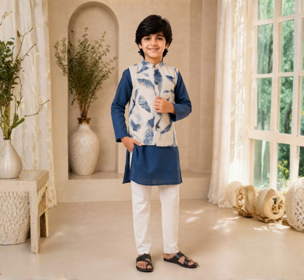 Boys Kurta Pyjama with Jacket