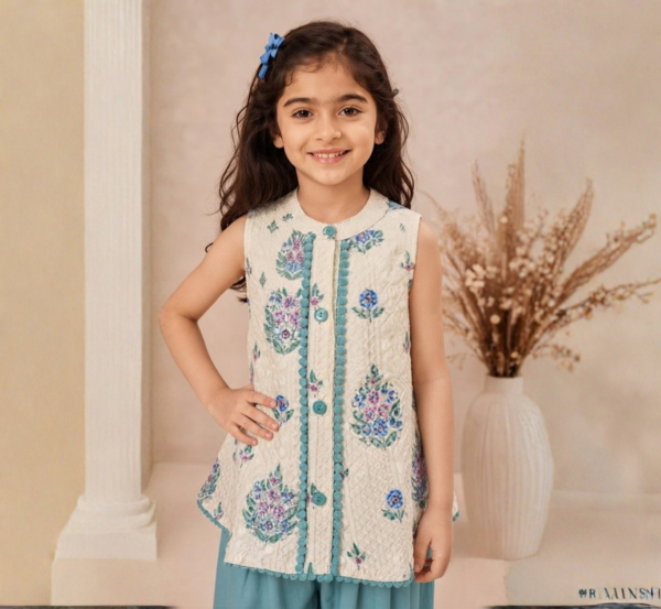  Girls Sleeveless Cord Set
