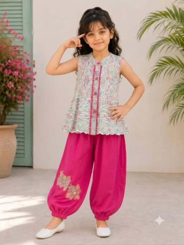 Girls Sleeveless Cord Set hover view