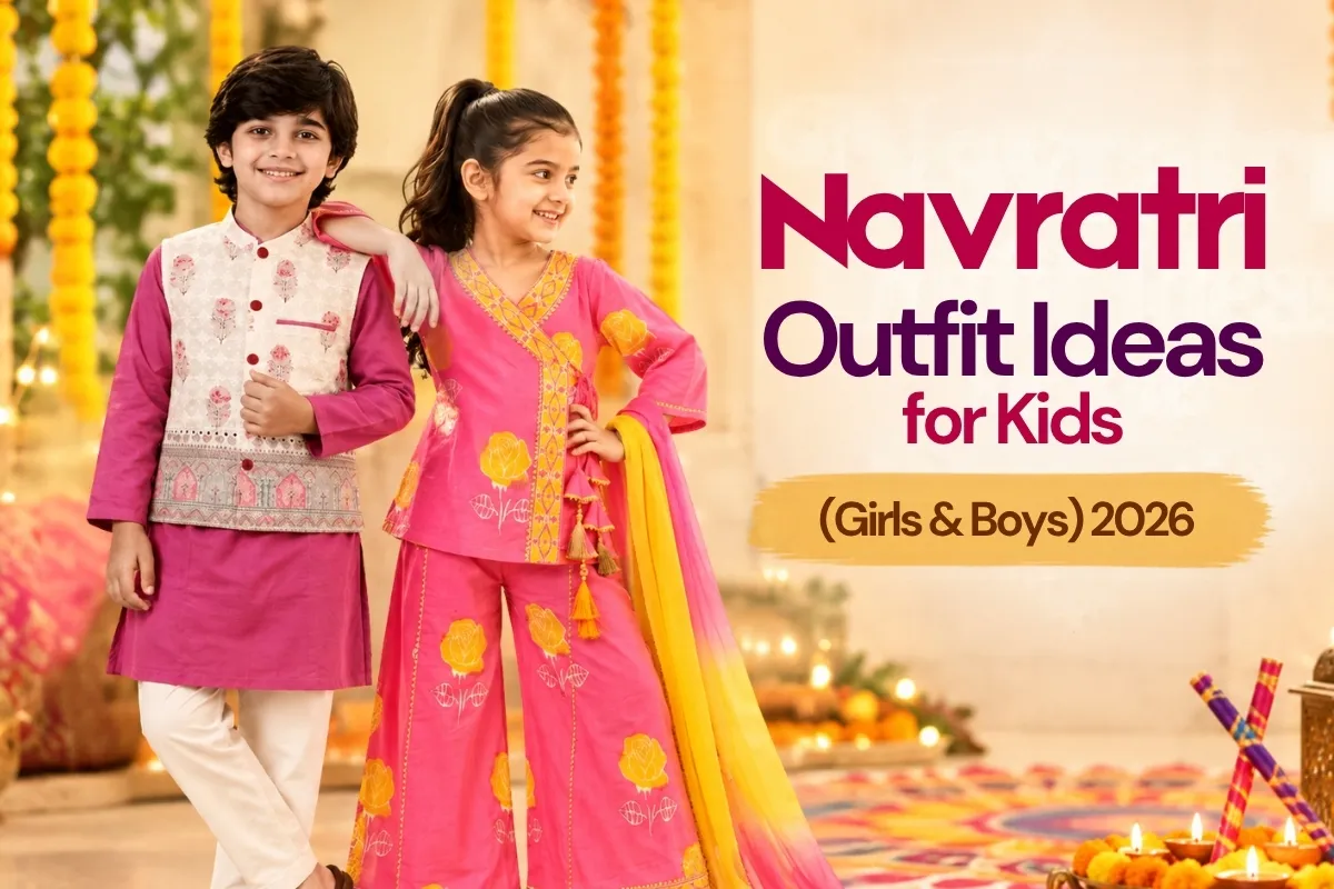 Cute Garba Outfit Ideas for Kids That Shine This Navratri | Bow And Ties
