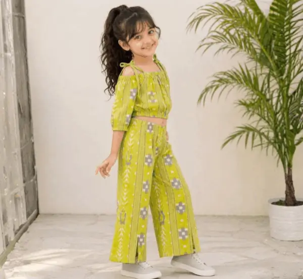 Girls’ Cord Set Off-Shoulder
