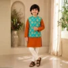Boys Kurta Pyjama with Jacket