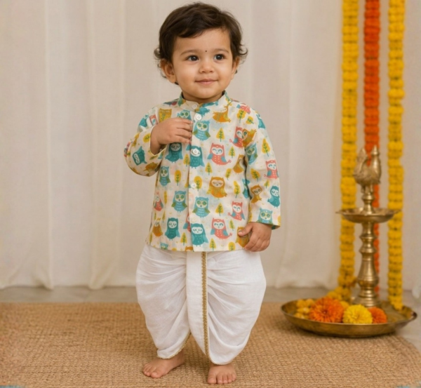 Boys Dhoti Kurta hover view